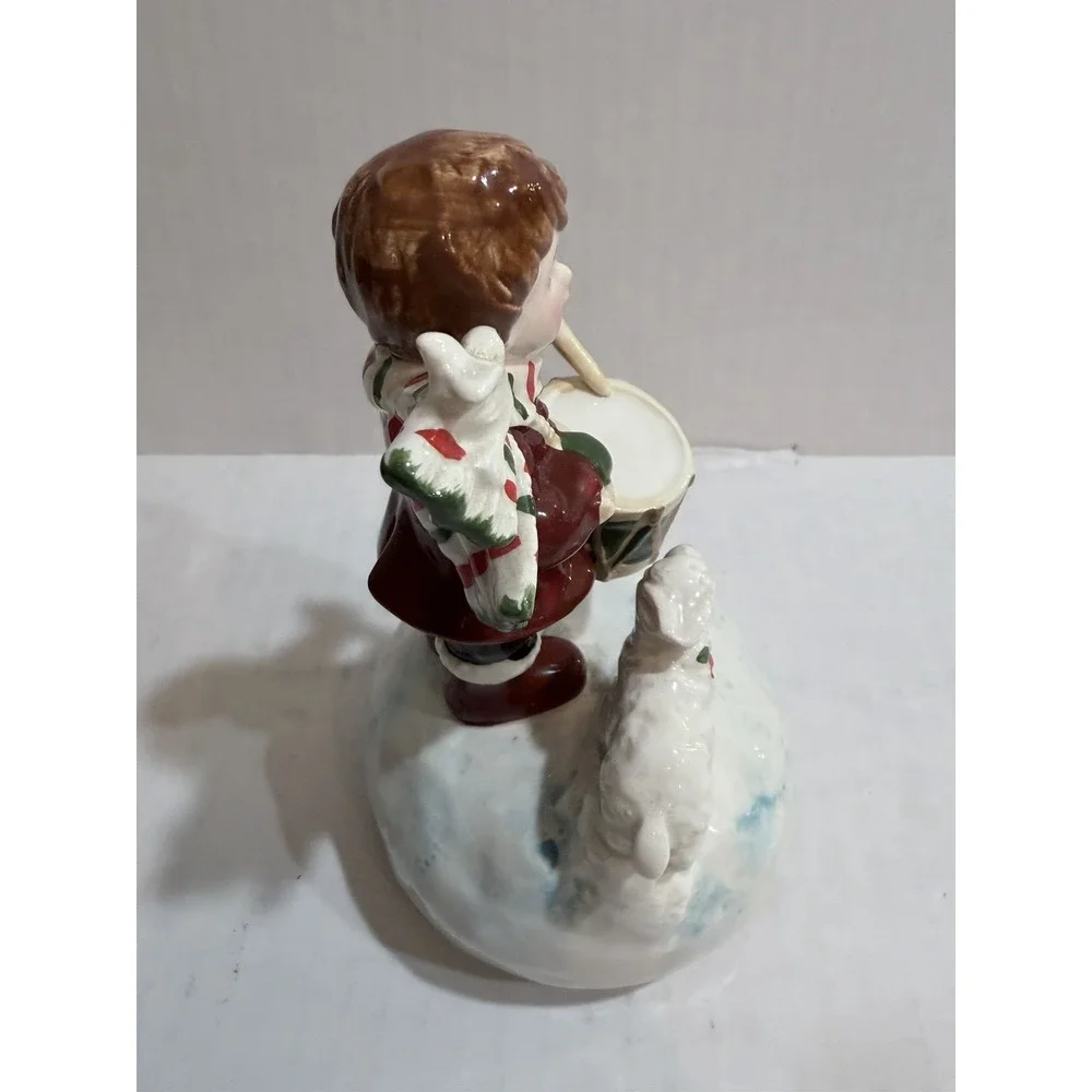 Otogiri Little Drummer Boy Hand Painted Handmade Music Box Figurine